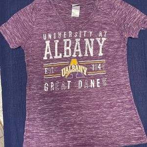 Womens University at Albany V-Neck T-Shirt